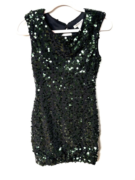 Arden B Dresses & Skirts - Vintage Arden B green sequin bodycon mini dress M y2k cocktail Christmas wedding